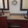 15" Small Round Skirted Vessel Hammered Copper Sink