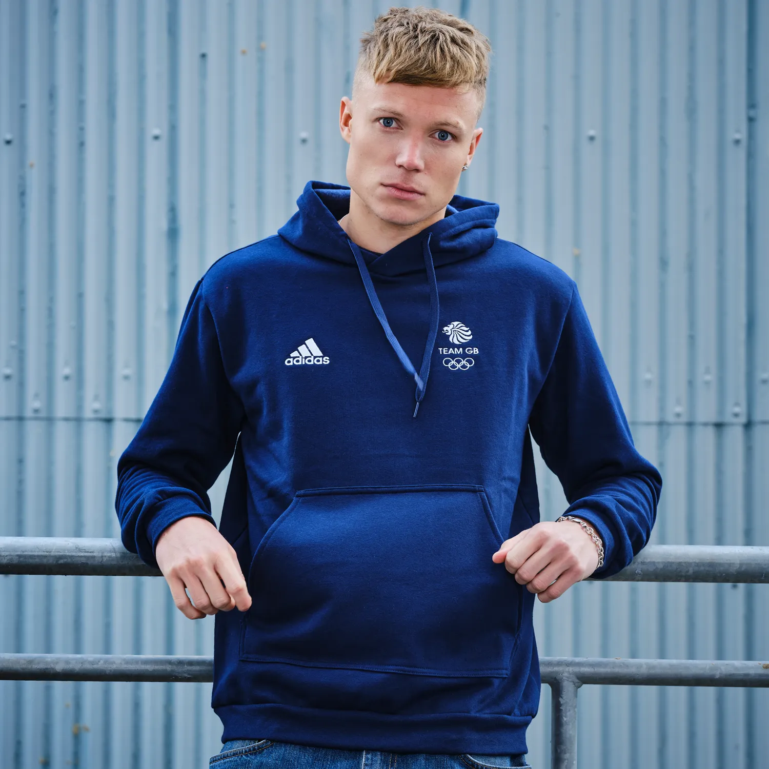 adidas Team GB Navy Hoodie