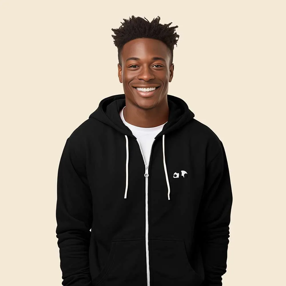Dalix Panda Zip Hoodie