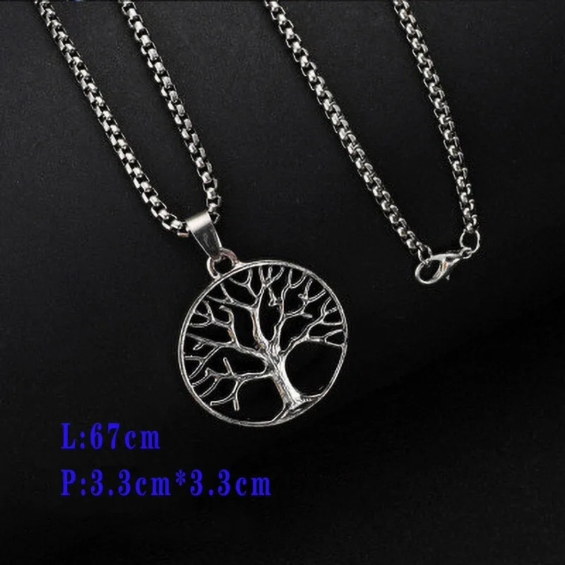 Flytonn Goth Fashion Skateboard Pendant Necklace Men Punk Long Chain Necklaces On The Neck Stainless Steel Women's Men's Jewelry