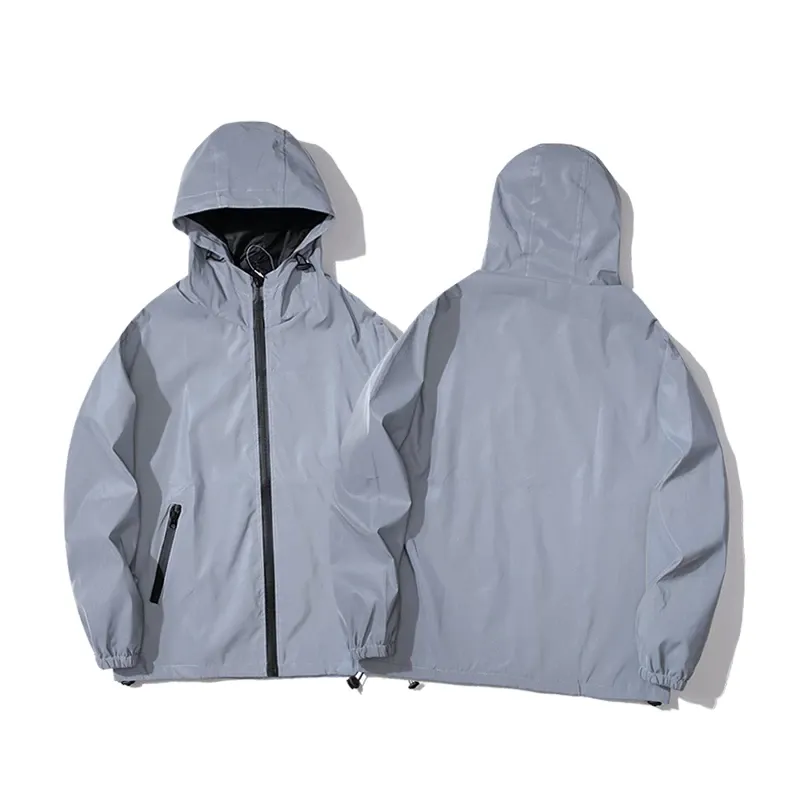 Grey Reflective Hoodie