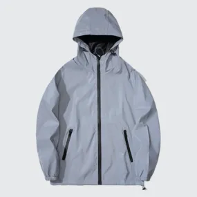 Grey Reflective Hoodie