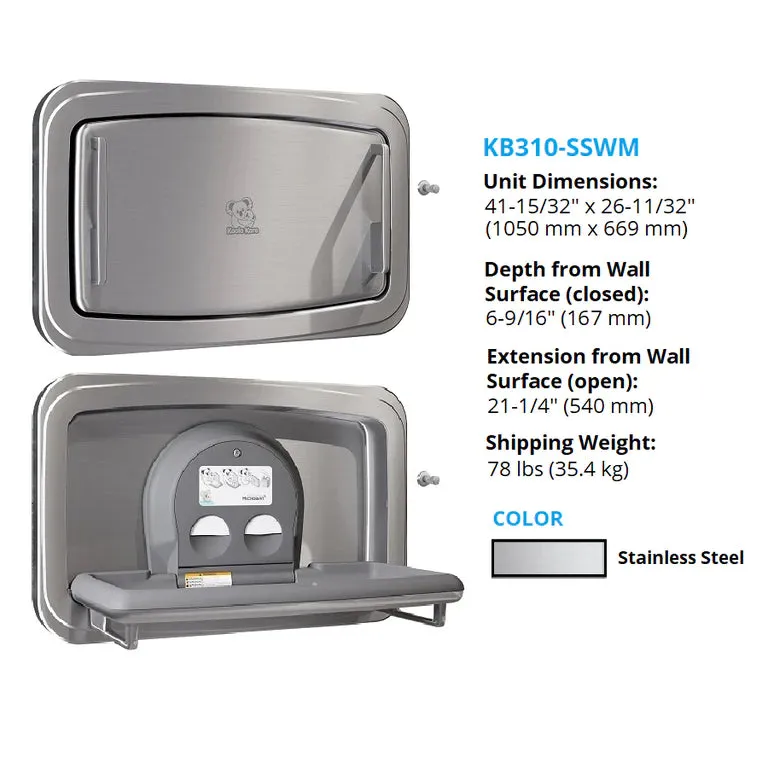 Koala Kare KB310-SSWM Stainless Steel Baby Changing Station