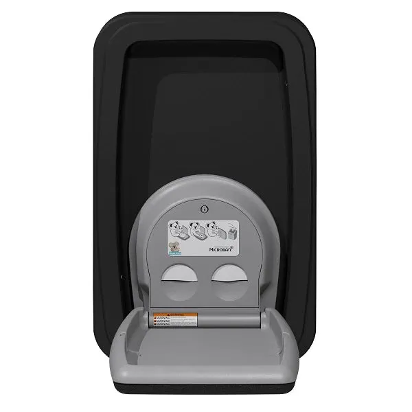 Koala Kare KB311-SSWM-MBLK - Matte Black Wall Mounted Vertical Stainless Steel Baby Changing Station