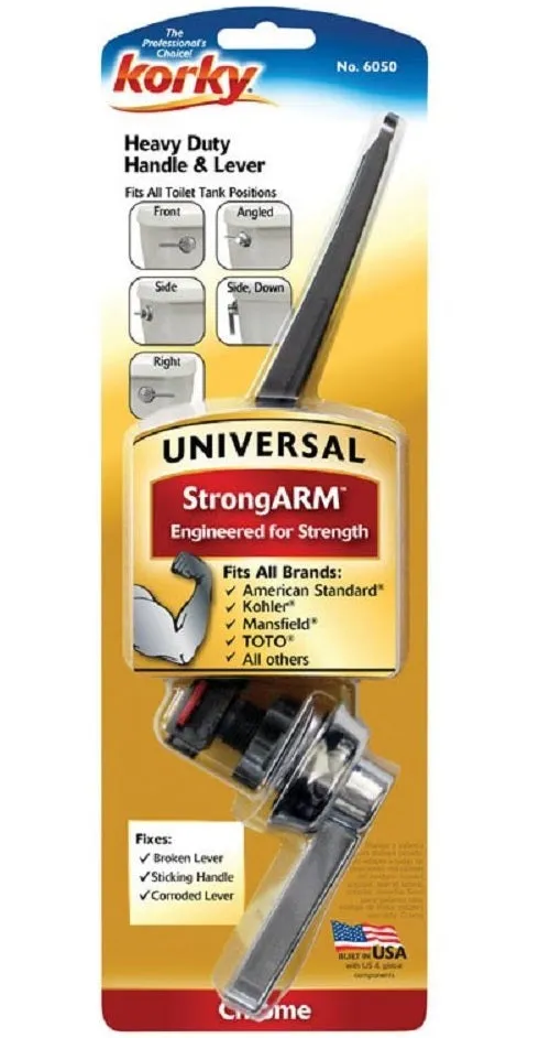 Korky 6050BP StrongArm Handle & Lever Kit, Chrome