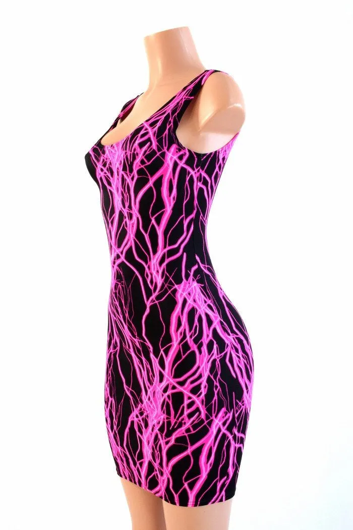 Neon Lightning Tank Dress
