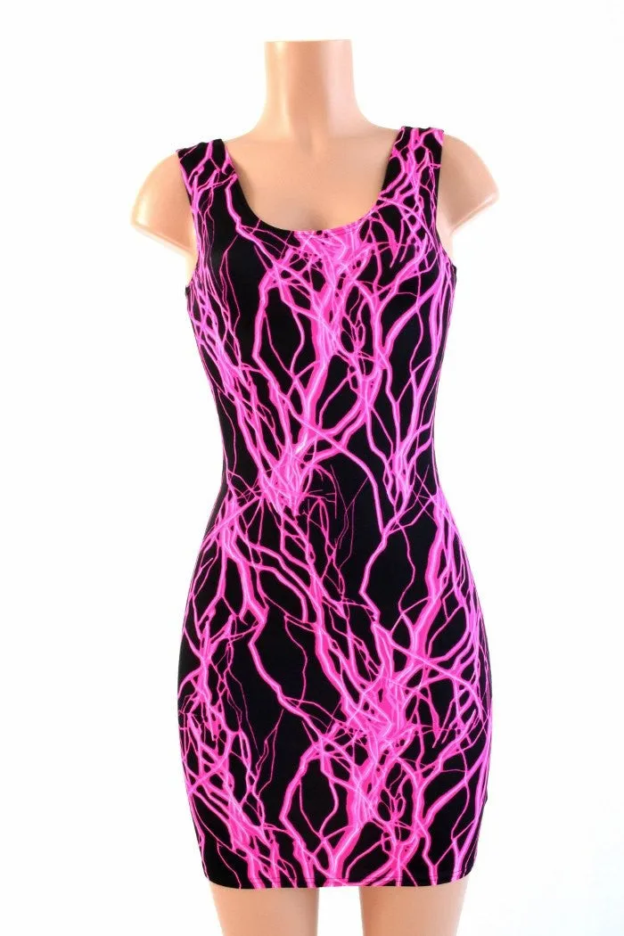 Neon Lightning Tank Dress
