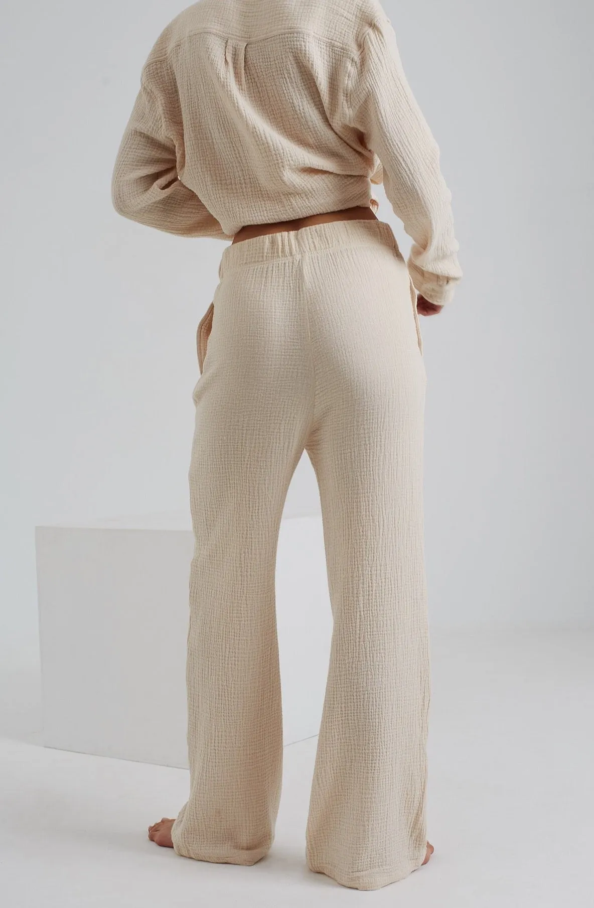 ONDINE Gauze Trousers in Cream
