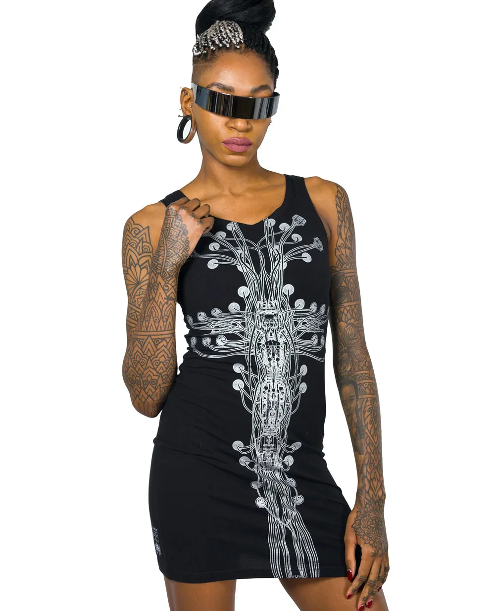 TREE OF LIFE BODYCON DRESS