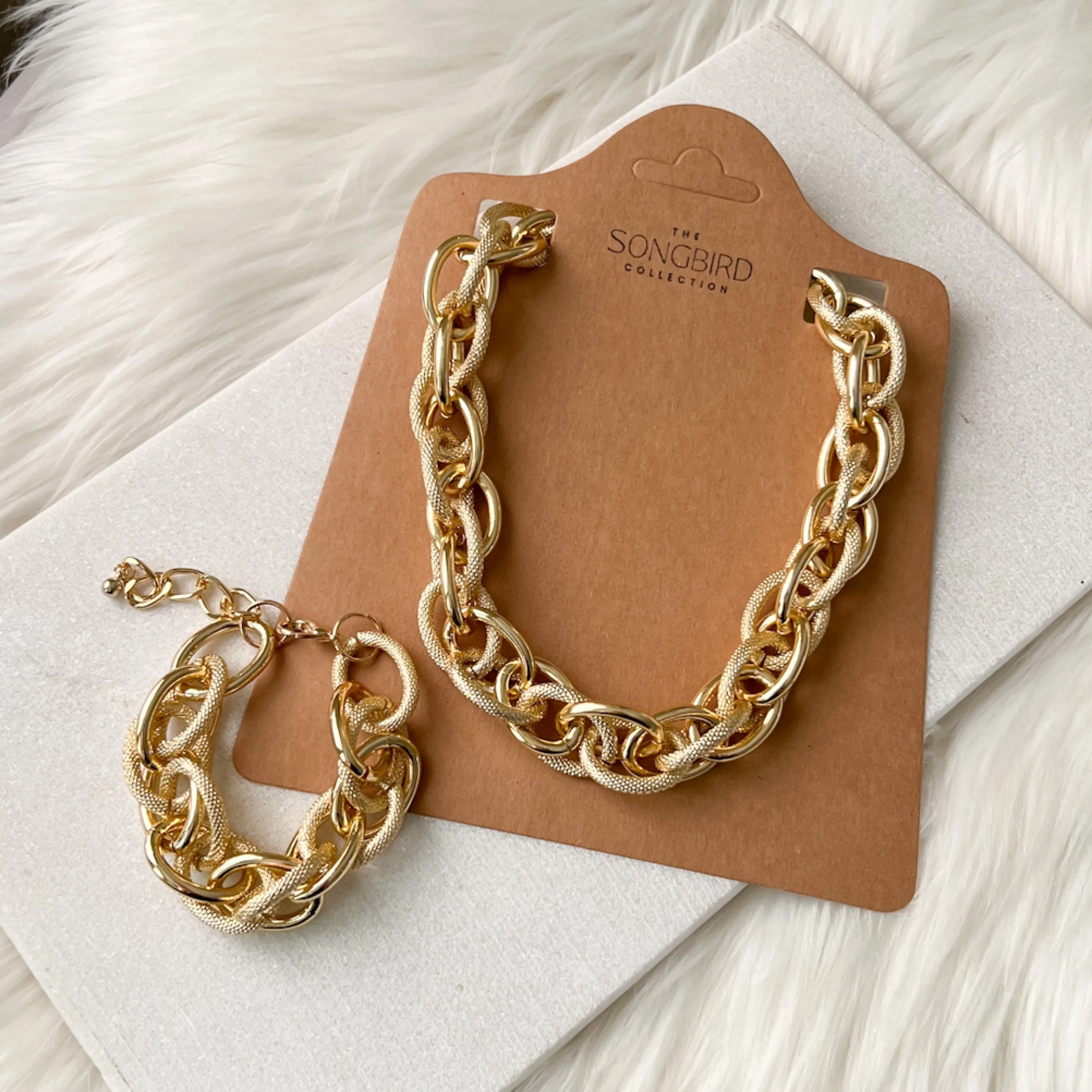 Venice Chain Link Necklace   Bracelet - LAST CHANCE