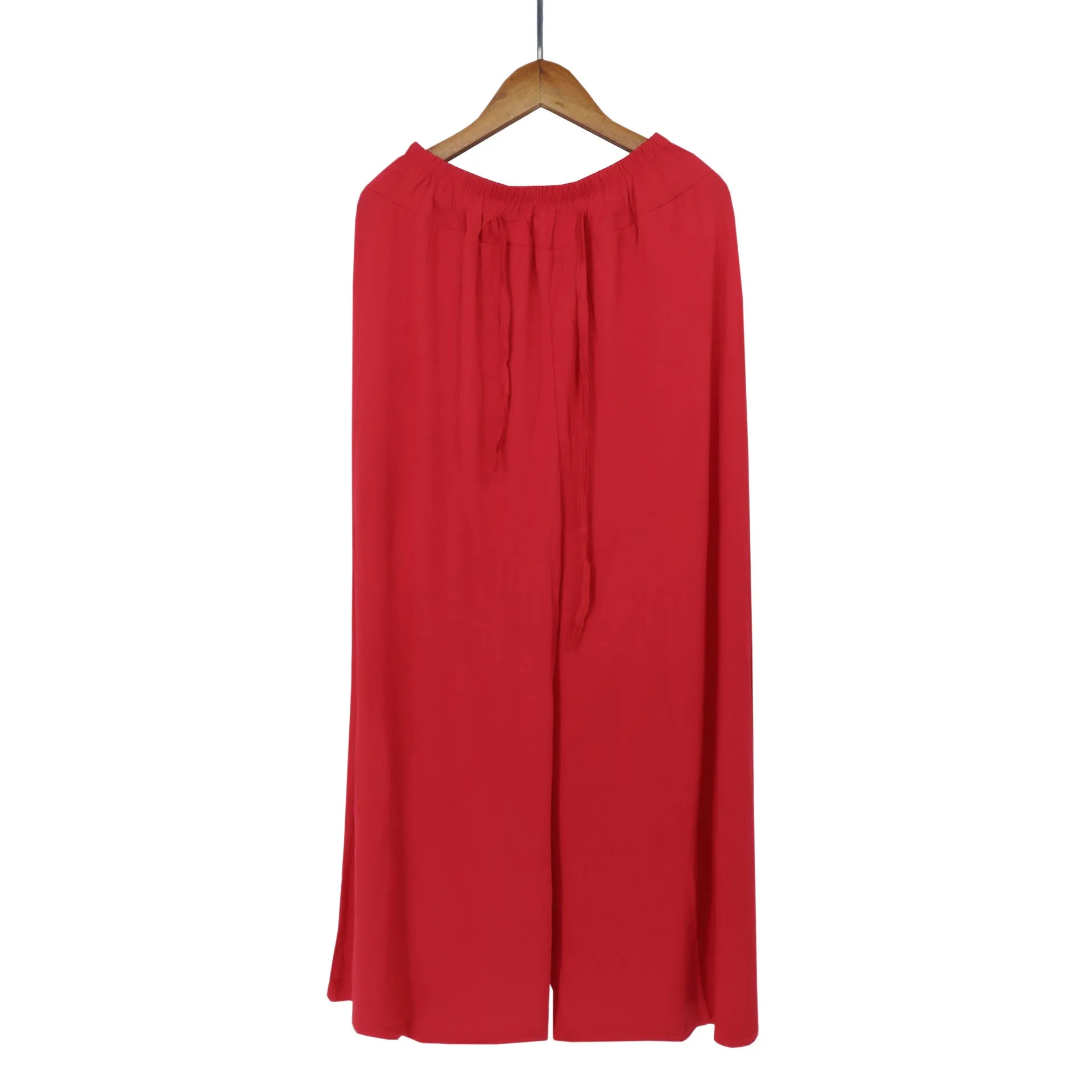 Women Modal Wide Leg Pants Casual Sporty Yoga High Waist Ankle-Length Plus Size Culottes